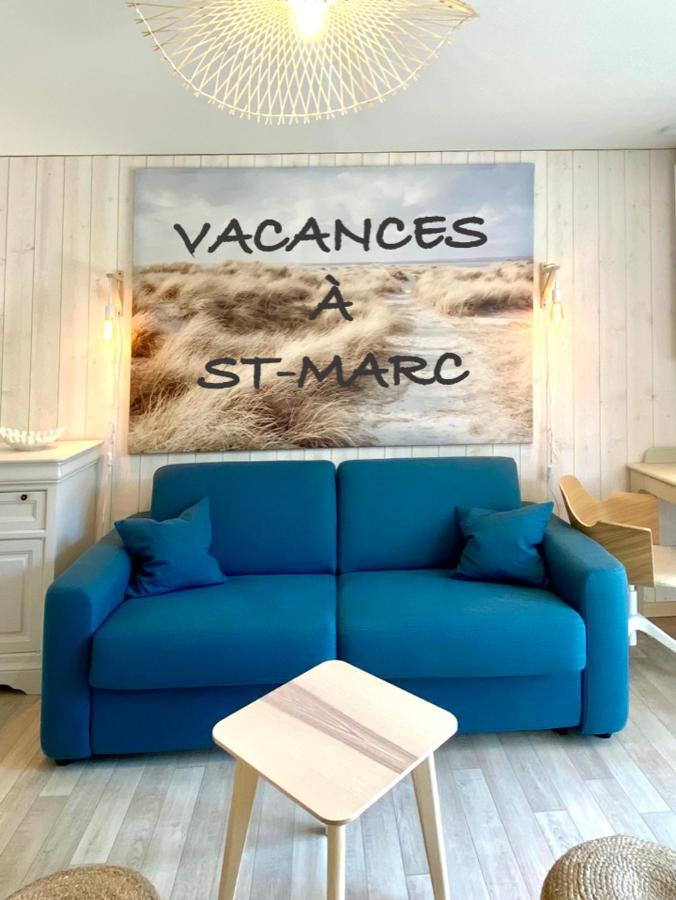 Appartement T2 , Bord De Mer, Acces Direct Plage Saint-Nazaire  Buitenkant foto